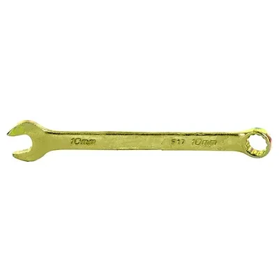 Ключ комбинированный 10 мм желтый цинк Сибртех 14976 - фото 1 - id-p107479756