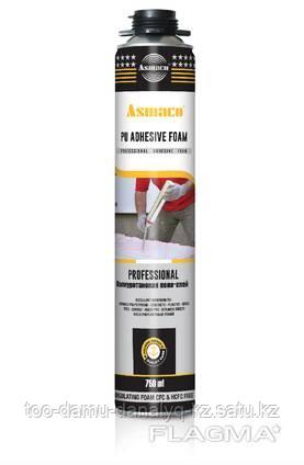 Универсальная полиуретановая пена-клей ASMACO PU FOAM ADHESIVE под пистолет 750гр