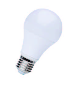 Лампа LED А60 9W/170-265V/E27/6K 009988