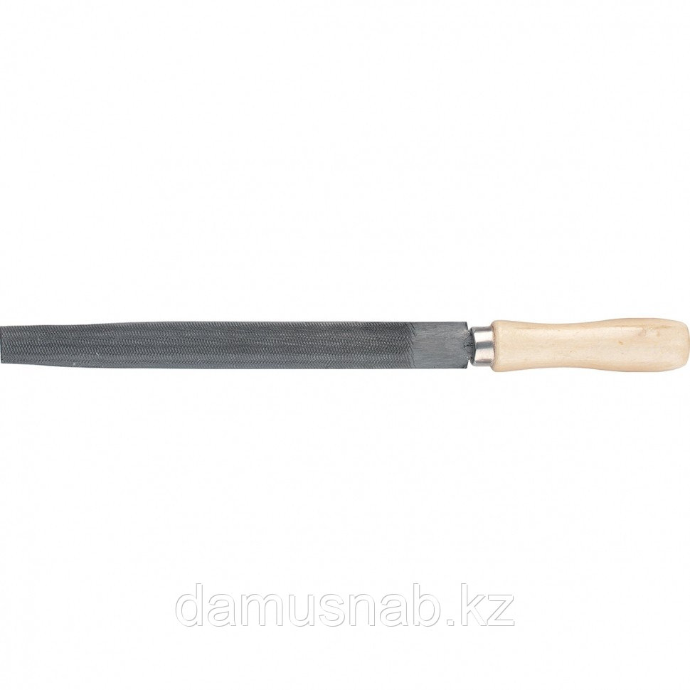 Напильник 200 мм, трехгранный деревянная ручка  Сибртех