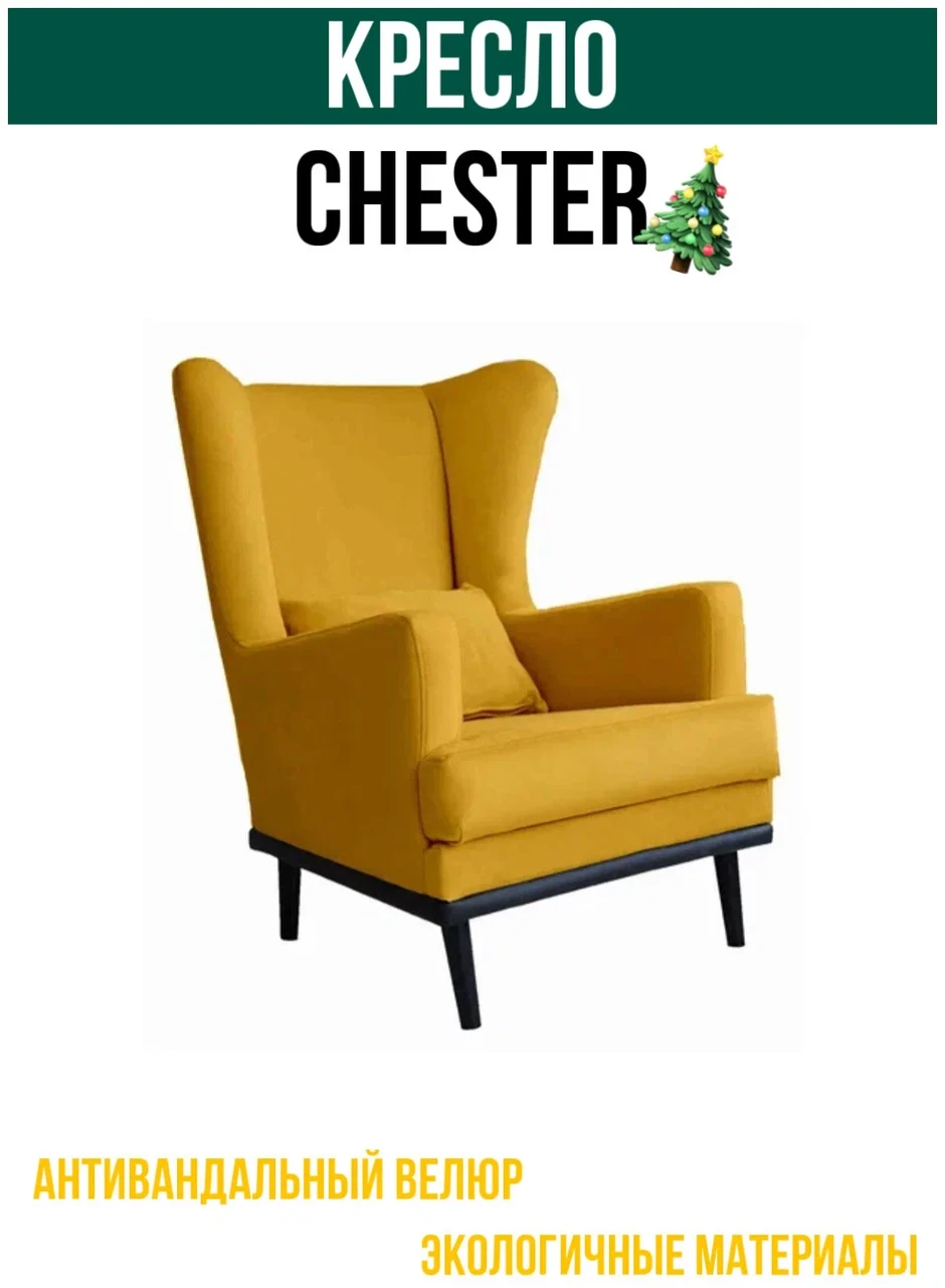 Кресло CHESTER мягкое для спальни, прихожей и гостинной - фото 3 - id-p107481652