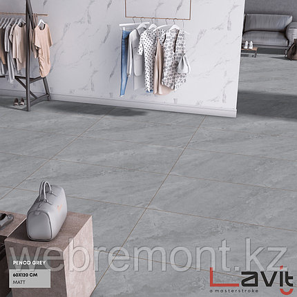 Керамогранит LAVIT TILE - PENCO GREY (матовый), 600x1200 мм, фото 2