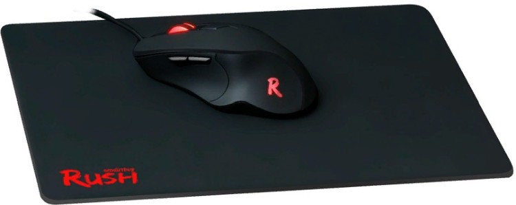 Mouse Smartbuy RUSH черная+коврик (SBM-730G-K) USB