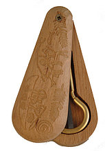 Деревянный футляр с крышкой для варганов 70-85мм, бук, Мозеръ VB-7