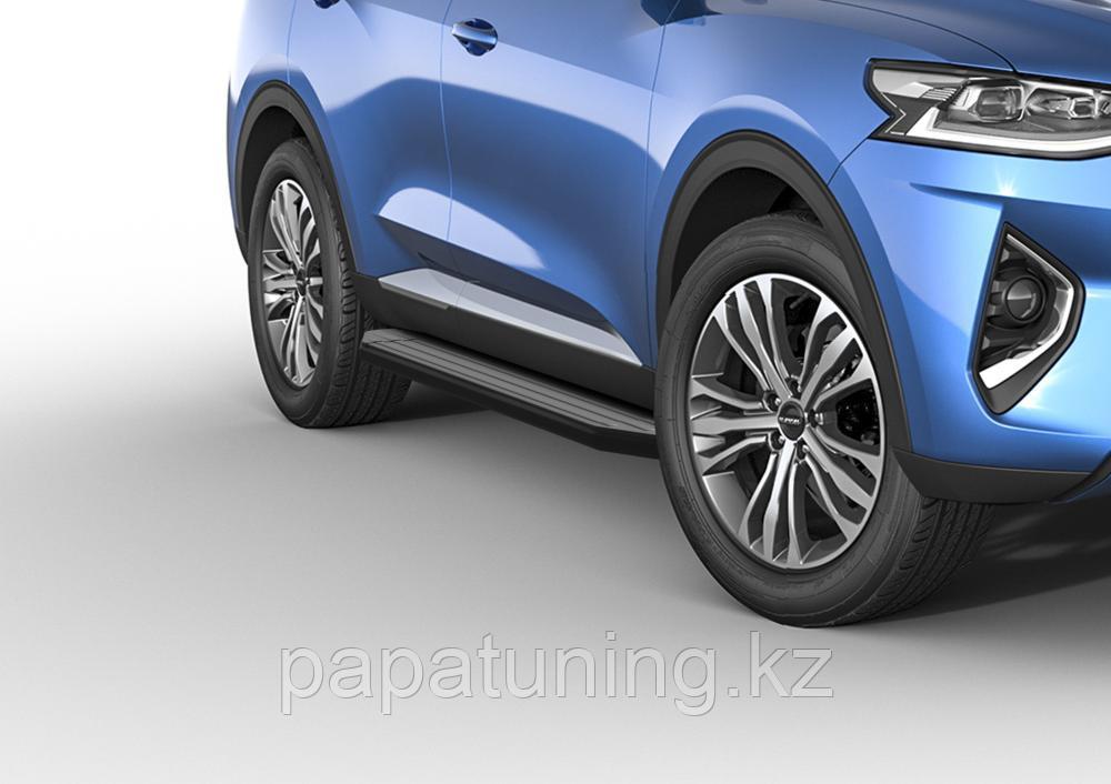 Пороги, подножки "Premium-Black" Haval F7/F7x 2022-