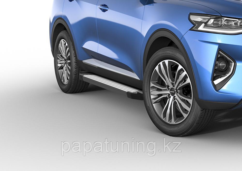 Пороги, подножки Silver Haval F7/F7x 2019-2022