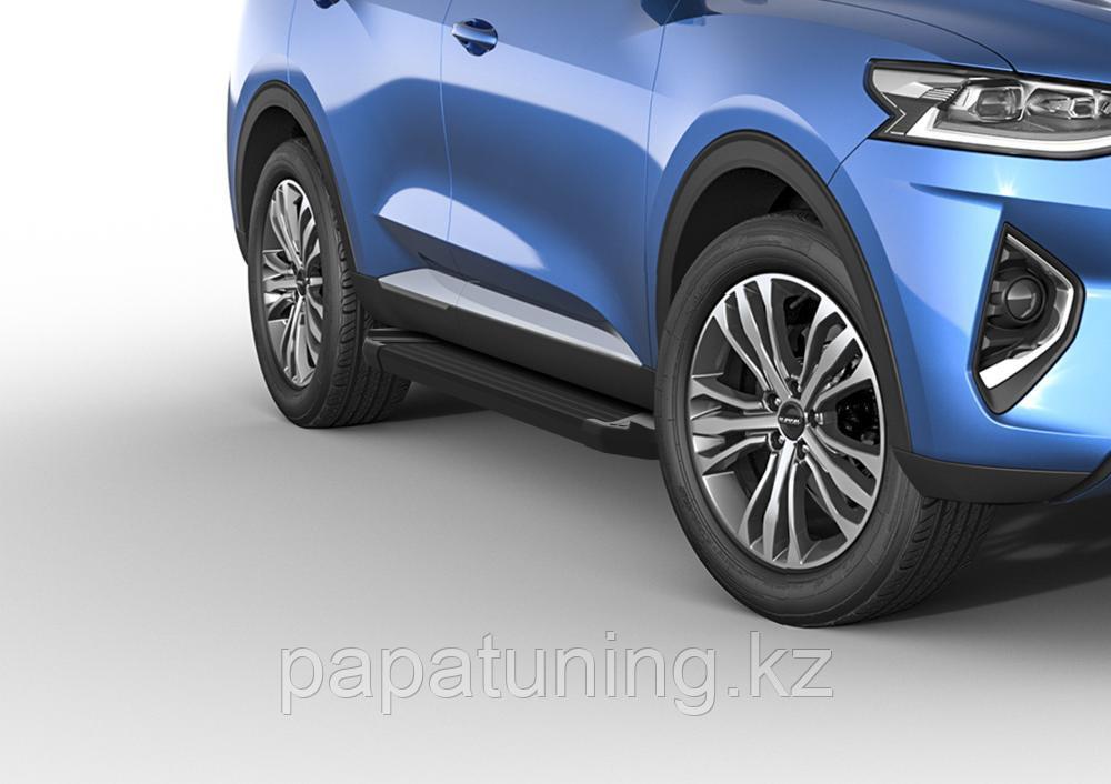 Пороги, подножки "Black" Haval F7/F7x 2019-2022