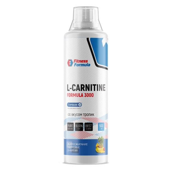 Жиросжигатели Л-карнитин L-Carnitine 3000, 500 ml, Fitness Formula Тропик - фото 1 - id-p107267897