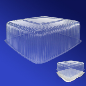 Kazakhstan Крышка к упаковке для торта 26,5х26,5х12,1см внутр 8400мл PS прозрачная  80 шт/кор ИП-240 К А