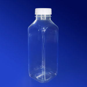 Kazakhstan Бутылка  500мл PET  квадратная прозрачная с крышкой диаметр горловины 3,8см h18см дно 6х6см