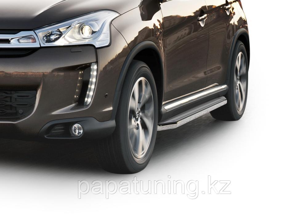 Пороги, подножки "Premium"C4 Aircross 2012-2016, фото 1