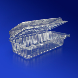 Kazakhstan Контейнер пластиковый 1050мл PET прозрачный с нераздельной крышкой 19,0х8,5х6,5см 400 шт/кор