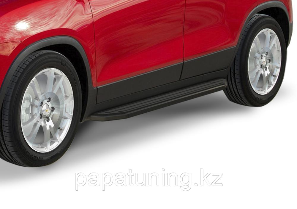 Пороги, подножки "Premium-Black" Chevrolet Tracker 2012-2016, фото 1