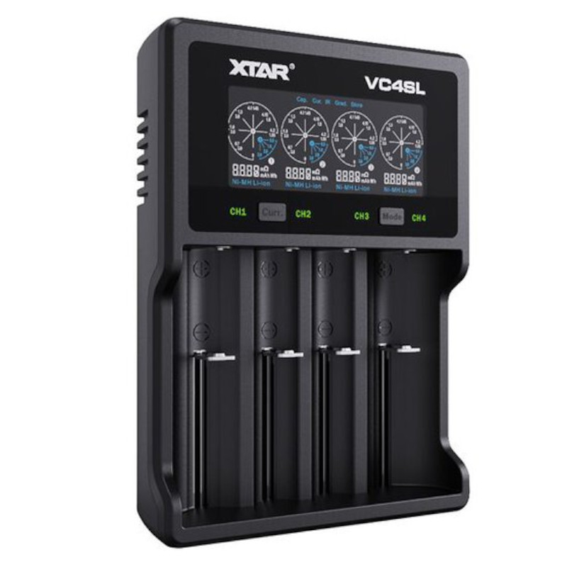 Зарядное устройство Xtar VC4SL для Li-Ion | Ni-MH | Ni-CD аккумуляторов 18650, AA, AAA, C, D