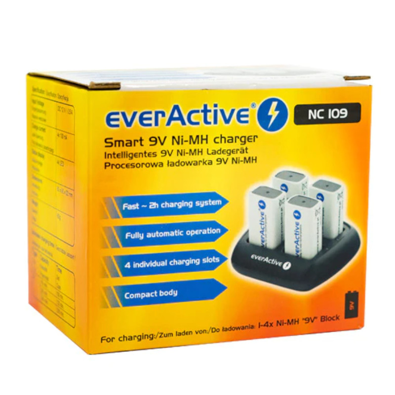 Профессиональное зарядное устройство everActive NC-109 - фото 3 - id-p107488939