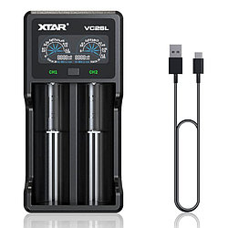 Зарядное устройство Xtar VC2SL для Li-Ion | Ni-MH | Ni-CD аккумуляторов 18650, AA, AAA, C, D