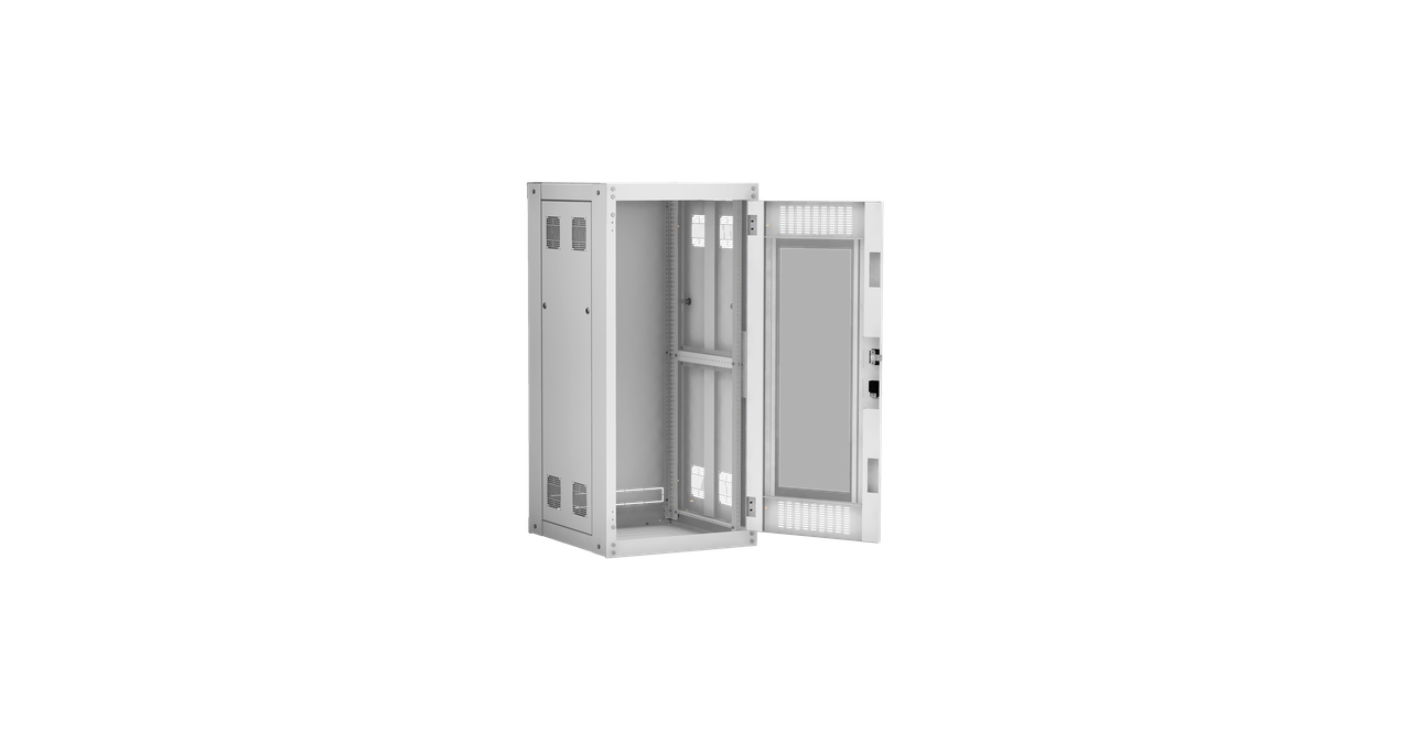 Напольный шкаф NETLAN 19", 24U, стеклянная дверь, цельнометаллические стенки, Ш600хВ1242хГ600мм, в разобранном - фото 2 - id-p107510179