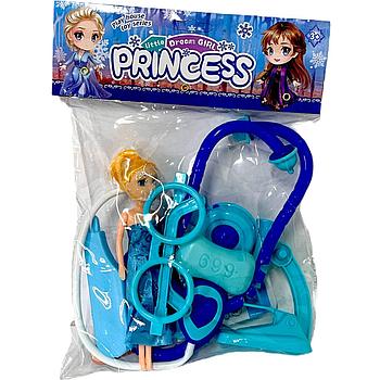669-026A Little princess Кукла  мед набор в пакете 27*20см