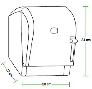 Диспенсер локтевой для рулонных бумажных полотенец, хром К8М.Vialli, фото 2