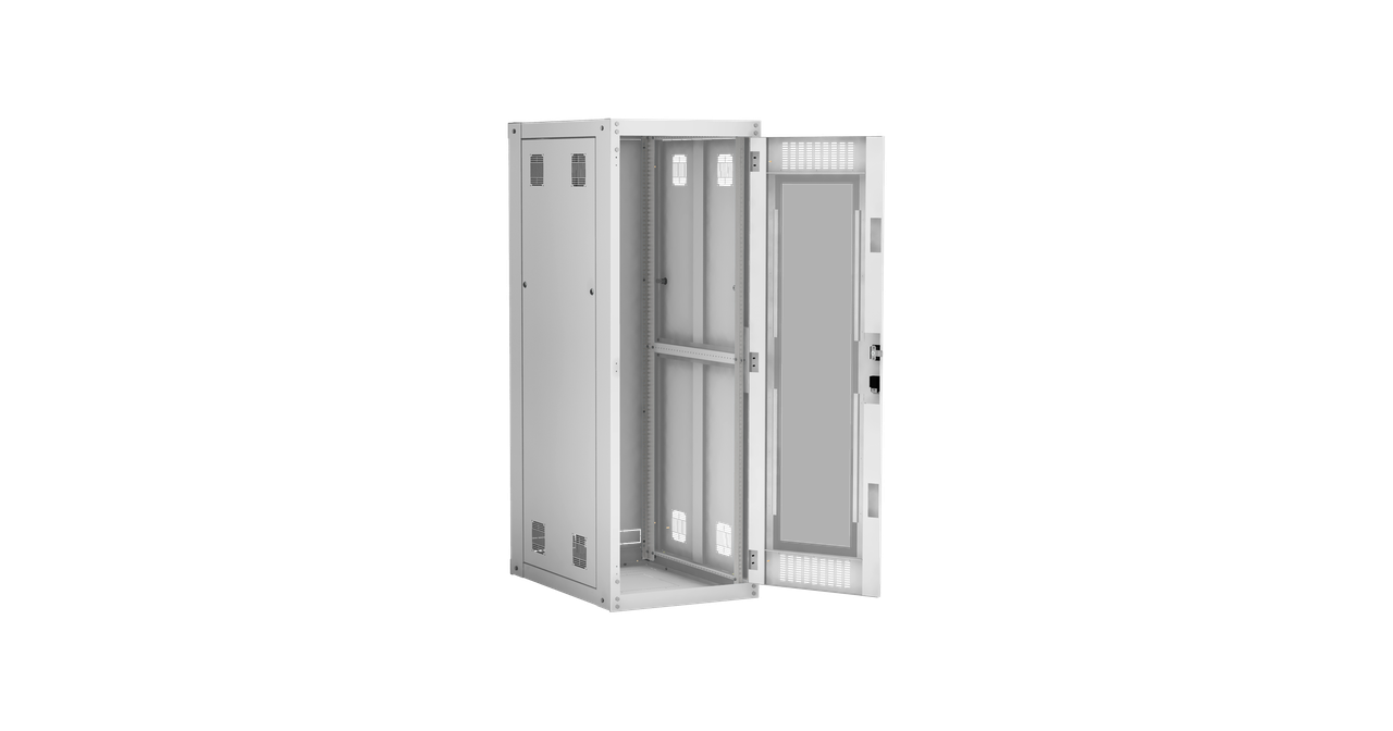 Напольный шкаф NETLAN 19", 33U, стеклянная дверь, цельнометаллические стенки, Ш600хВ1641хГ800мм, в разобранном - фото 3 - id-p107510830
