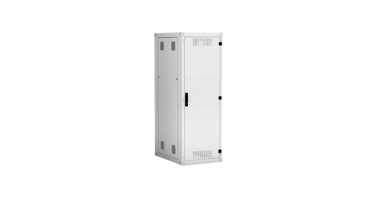 Напольный шкаф NETLAN 19", 33U, металлическая дверь, цельнометаллические стенки, Ш600хВ1641хГ800мм, в разобранном виде, серый