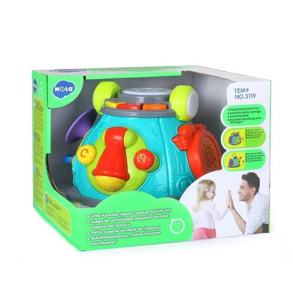 Hola Toys Развивающий игровой центр Капсула караоке - фото 1 - id-p107521294