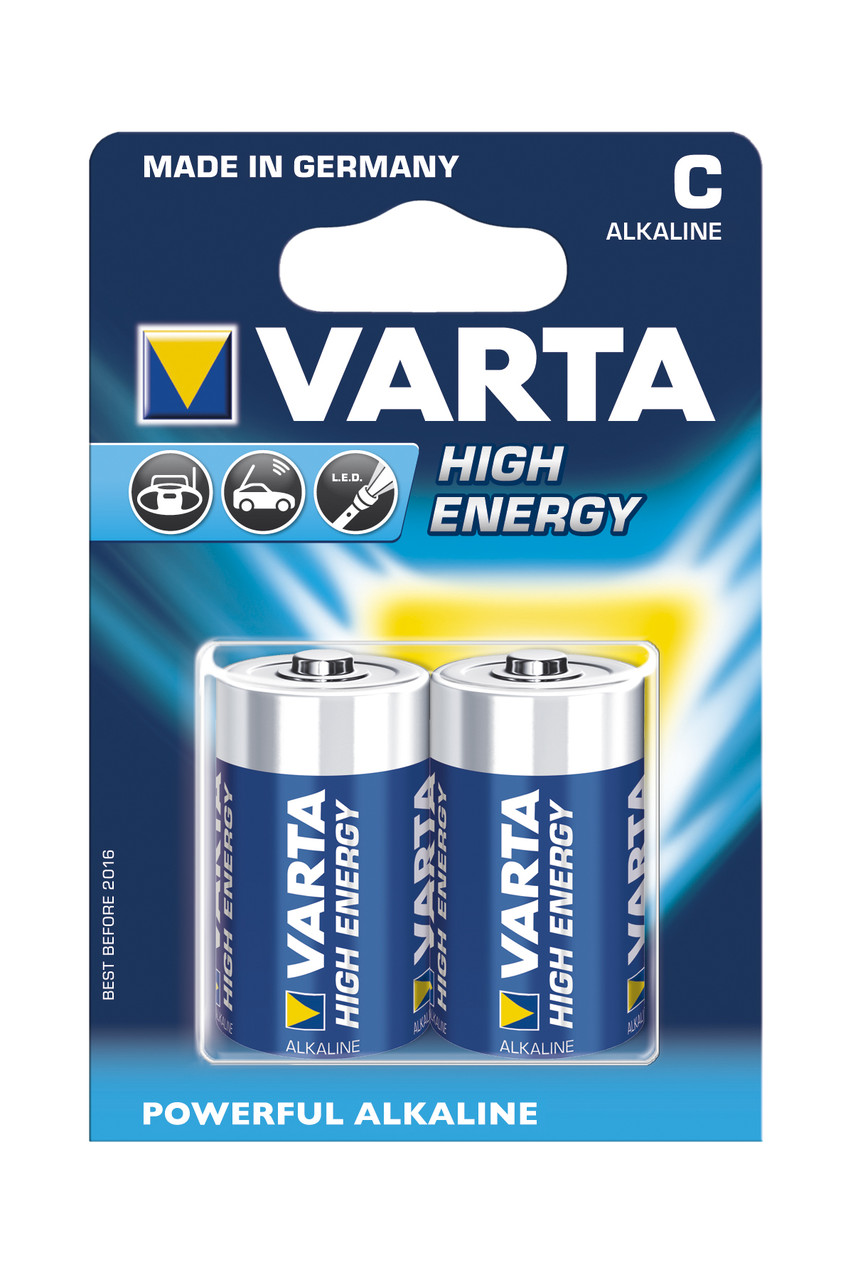 Батарейка Varta High Energy (С) LR14/343 BL2 - фото 1 - id-p13957967