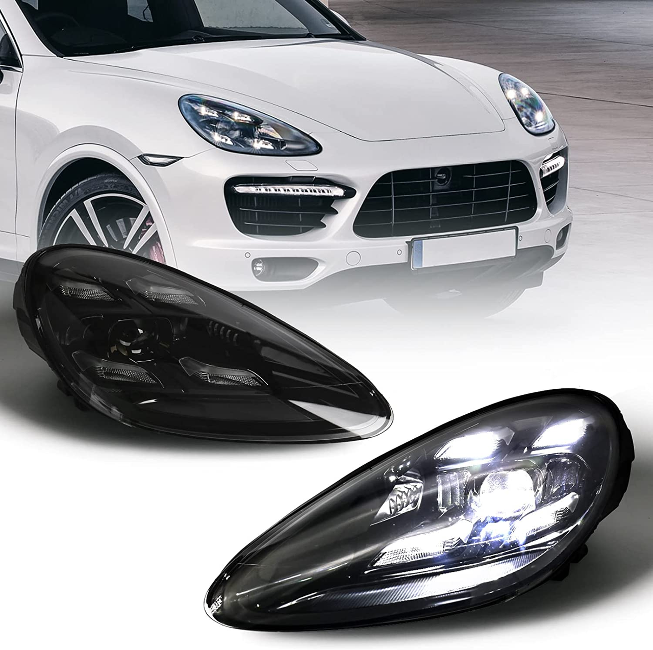 Передние фары для Porsche Cayenne 2011-2014