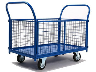 Тележка платформенная с сетчатыми бортами ТПБ-С 1000х600