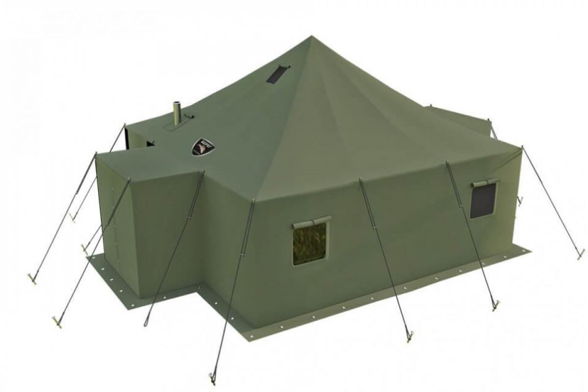 Брезентовая палатка, утепленный 5*5 - фото 1 - id-p107525989
