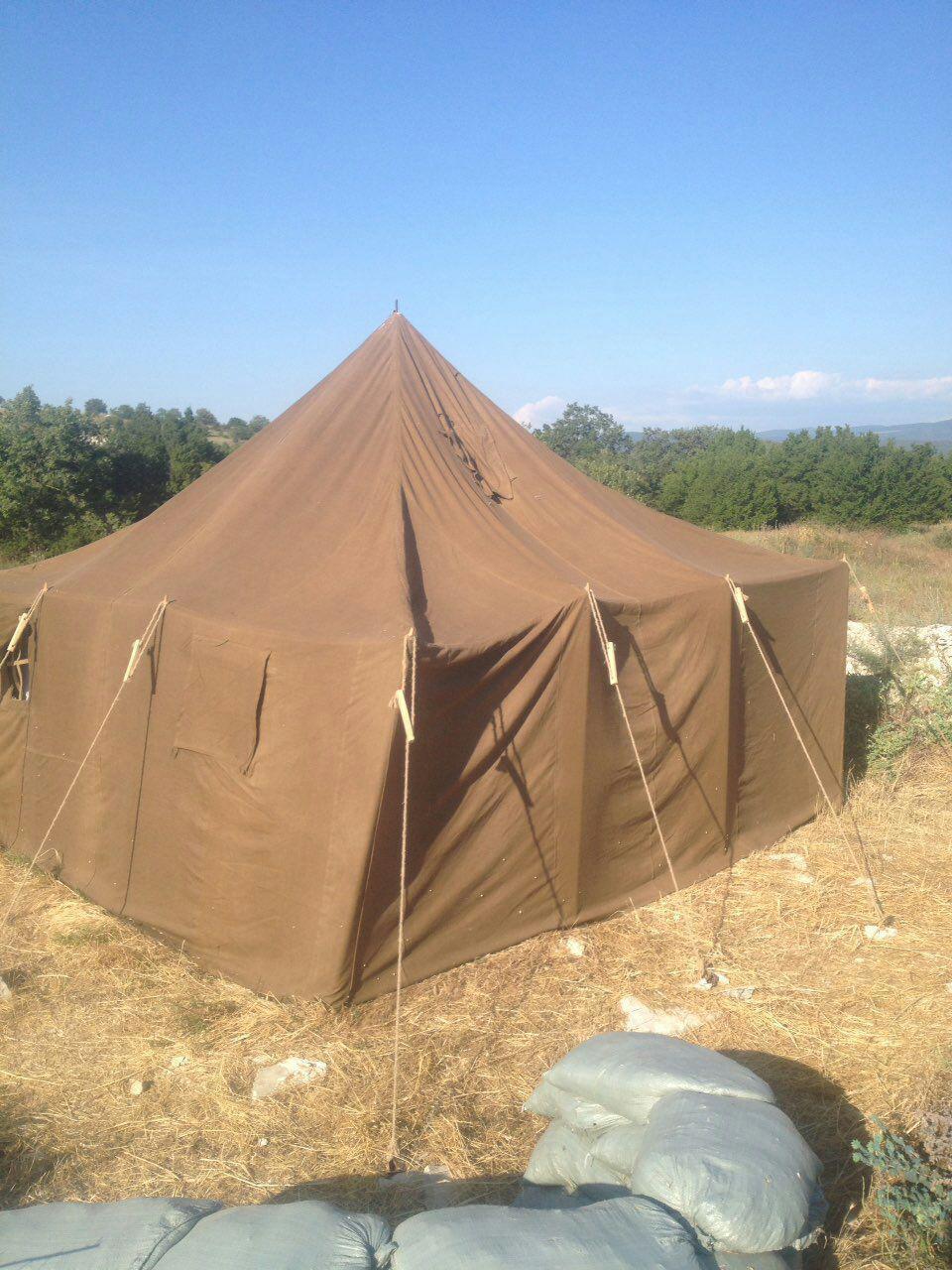 Брезентовая палатка с тамбуром - фото 2 - id-p107525992