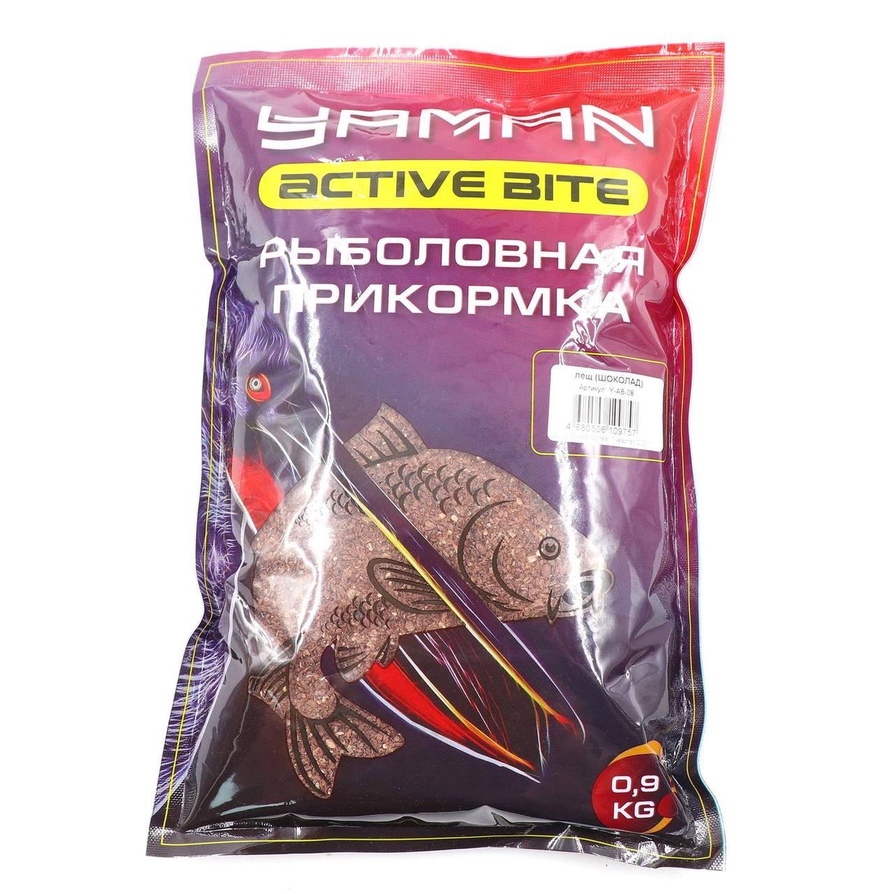 Прикормка Yaman Active Bite Лещ (шоколад), цв. коричневый, 900 г/15/Y-AB-08 - фото 1 - id-p107331109