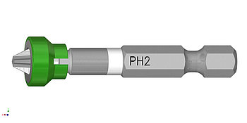 LTI Бита с магнитом 1/4E MAG-BIT + COLOR PH 2 L.50