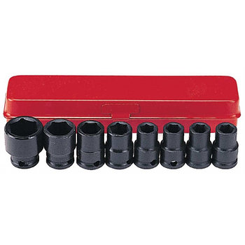 3/8" Набор 6-гран.дюймовых (коротких) головок (5/16"-3/4") (8пр.)