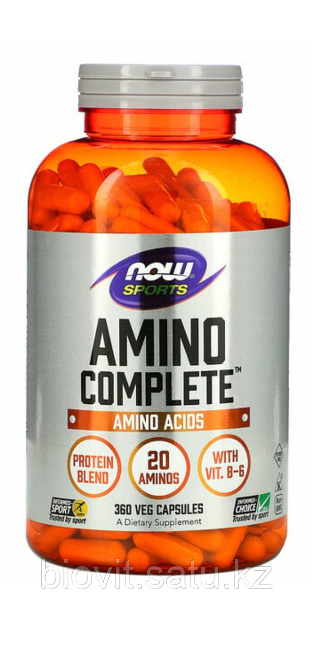 Комплекс аминокислот. Now Foods, Sports, Amino Complete, 360 капсул