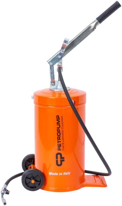 Ручной солидолонагнетатель Petropump (16 кг, 150 бар, базовая версия, с тележкой) - фото 1 - id-p107530836