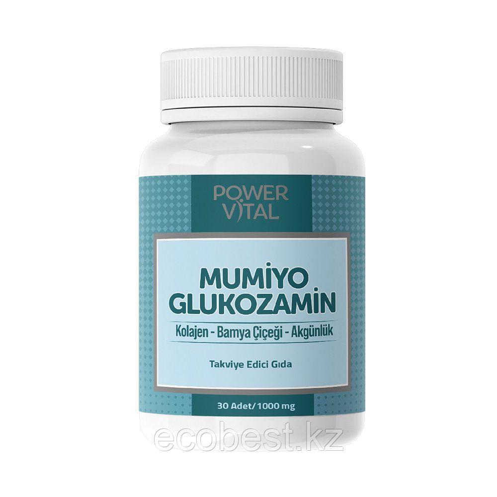 Мумие-Глюкозамин (Mumiyo-Glukozamin), PowerVital, 30таб. - фото 1 - id-p107531133