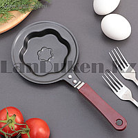 Мини сковородка с антипригарным покрытием в виде цветочка