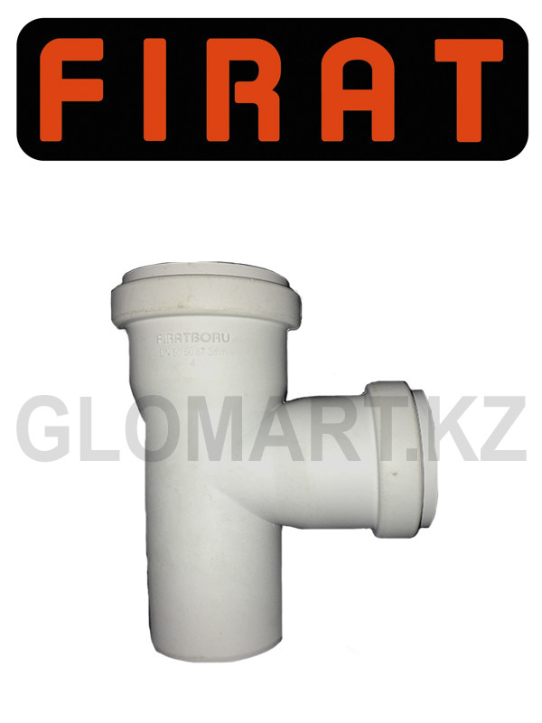 Тройник прямой канализационный Firat, 50 мм