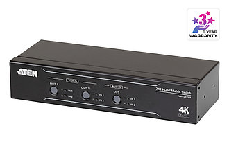 2x2 True 4K HDMI Матричный коммутатор с извлекателем звука VM0202HB ATEN