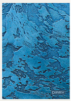 Ежедневник А5, полудатированный, синий металл, 192 лист, календарь до 2026 года