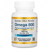 Омега 800 в форме триглицеридов 1000 мг (California Gold Nutrition)