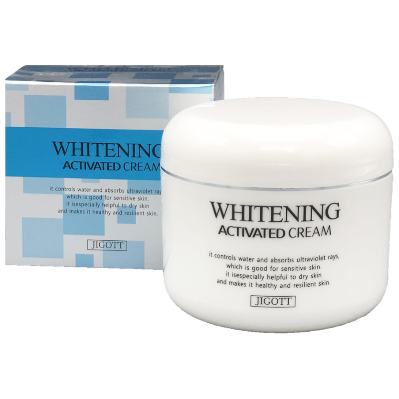 Отбеливающий крем для лица JIGOTT Whitening Activated Cream, 100мл - фото 1 - id-p107533025