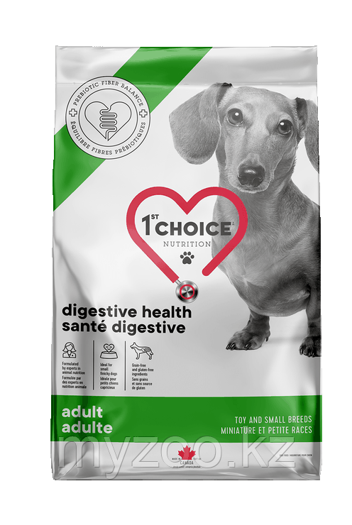 1st Choice GF TOY & SMALL ADULT для собак мелких и миниатюрных пород с чувствит. пищ-ем с цыпленком, 2кг - фото 1 - id-p107533192