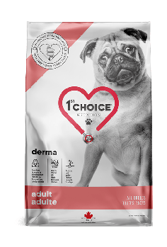 1st Choice GF DERMA ADULT для собак с гиперчувствительной кожей с лососем, 340гр