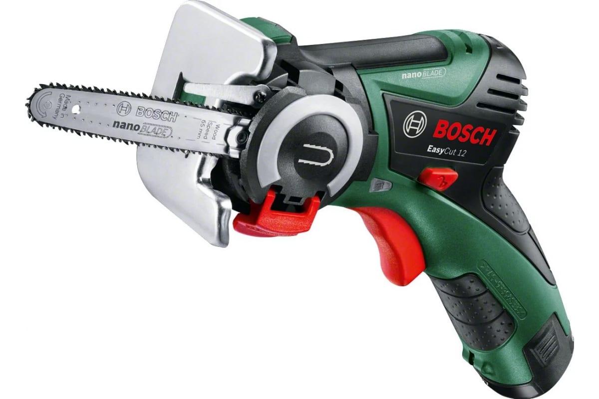 Пила мини-цепная аккумуляторная Bosch EasyCut12 06033C9020 - фото 1 - id-p107533439