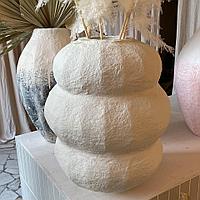 Напольная ваза Овальстер холодный бежевый 50 см