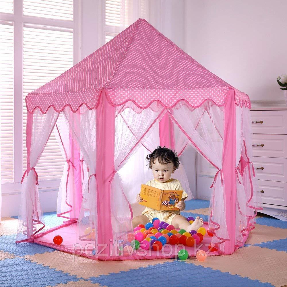 Детская игровая палатка шатер Принцесса 666 сиреневый - фото 7 - id-p107533796