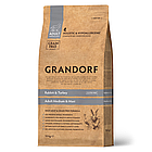 851089 GRANDORF Rabbit &Turkey Adult Medium & Maxi - кролик с бататом для средних, крупных собак, уп.10 кг.