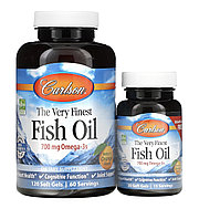 Carlson рыбий жир, вкус апельсина, 350мг, 120 мягких таблеток, плюс 30 таблеток бесплатно